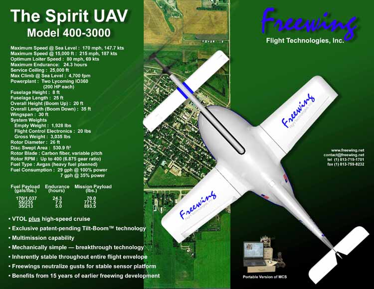 The Spirit UAV Model 400