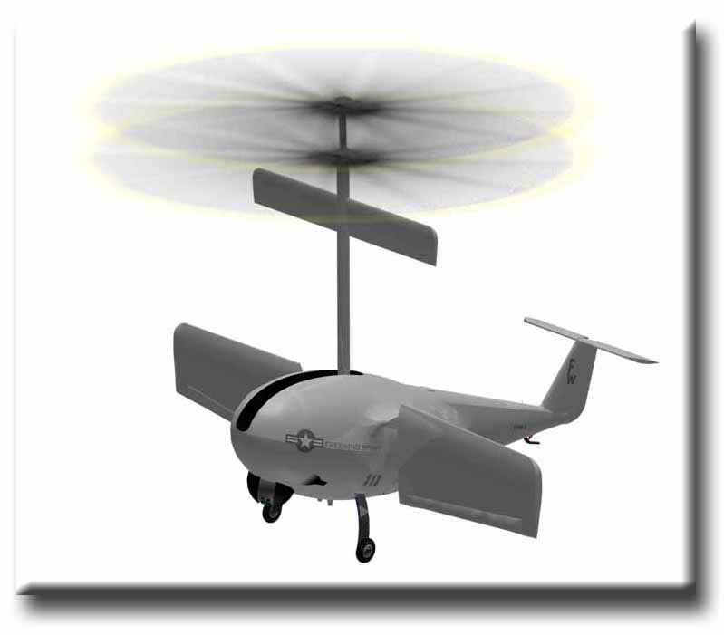 Freewing UAV is inherently stable in vertical flight